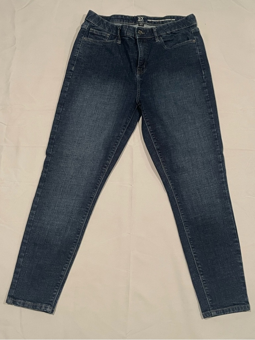 New York & Company Dark Blue Skinny Jeans